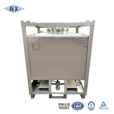 Réservoir fourre-tout IBC en acier inoxydable pour produits chimiques